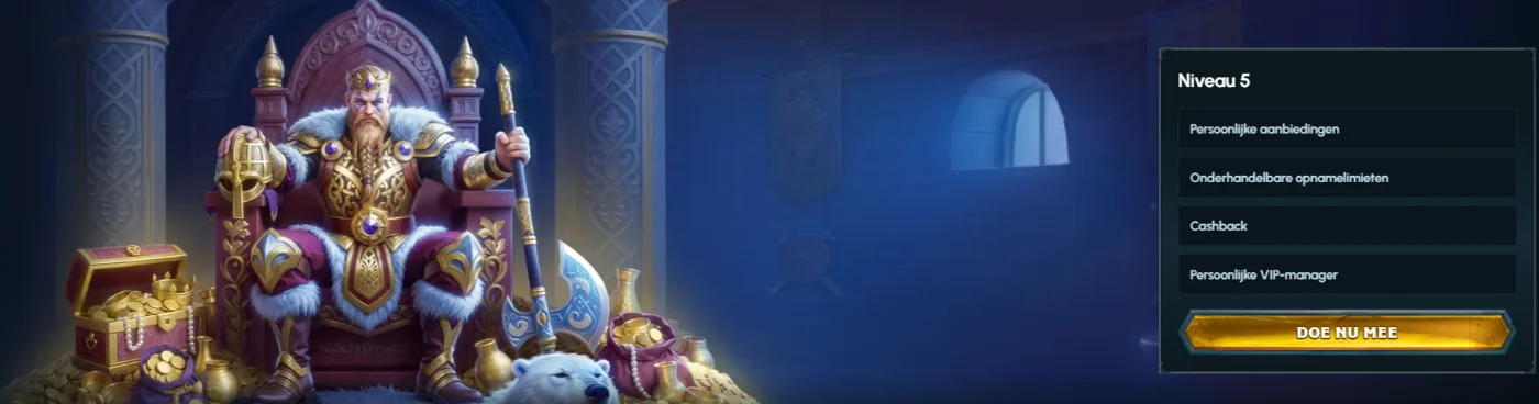 Royalen Casino VIP-niveau met persoonlijke aanbiedingen, cashback en VIP-manager